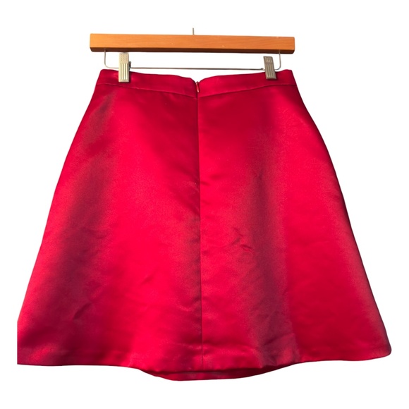 Satin-like Midi Skirt - Picture 2 of 4